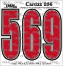 Crealies Cardzz Dies no. 256, Numbers 5, 6 and 9 (6 dies)
