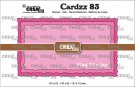 Crealies Cardzz no 83 Mini Slimline C rough edges