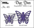 Crealies Duo Dies no. 43 Butterflies #5
