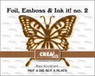 Crealies Foil Emboss&Ink it! Hot Foil Plate - Swallowtail Butterfly