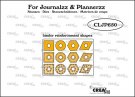 Crealies Journalzz & Plannerz - 12 Binder Reinforcements Shapes