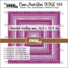 Crealies Crea-nest-dies XXL Squares with inverted scallop CLNestXXL124