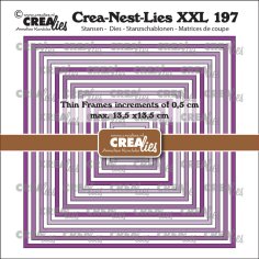 Crealies Crea-Nest-Lies XXL Dies Thin Frames Squares Smooth