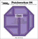 Crealies Modern Stitched Patchwork no.4 - Stitched patchwork in octagon (13 dies)
