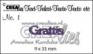 Crealies Svenska Ord Die #1 - Grattis