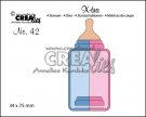 Crealies X-tra no. 42 - Baby Bottle (Medium)