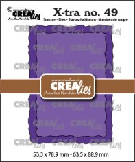 Crealies Xtra no. 49 ATC rough edges