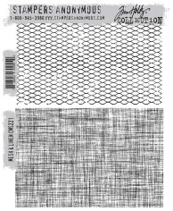 Tim Holtz Stampers Anonymous Cling Stamps - Mesh & Linen