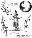 Tim Holtz Stampers Anonymous Cling Stamps - The Scarecrow