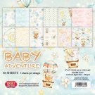 Craft&You 6”x6” Baby Adventure Small Paper Pad (36 sheets)