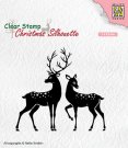 Nellies Choice Clear Stamps - Christmas Silhouette Deer