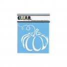 Clear Scraps 6"x6" Stencils - Pumpkin