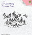 Nellies Choice Clearstamp - Christmas Time Winter Landscape
