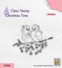 Nellies Choice Clear Stamps - Christmas Time Birds