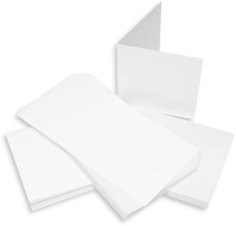 Craft UK Cards & Envelopes - 5”x5” White