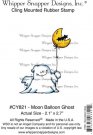 Whipper Snapper Cling Stamp - Moon Balloon Ghost