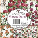 Decorer 6”x6” Paper Pack - Vintage Roses (24 sheets)