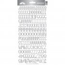 Doodlebug Sunshine 6"x13" Cardstock Alpha Stickers - Silver Foil
