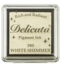 Tsukineko Delicata Small Inkpads - White Shimmer