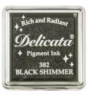 Tsukineko Delicata Small Inkpads - Black Shimmer