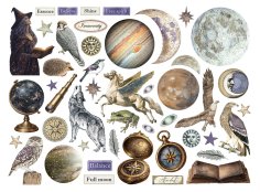 Stamperia Assorted Die Cuts - Cosmos