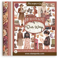 Stamperia 15,5x15,5cm Rub-On Assortment - Our Way (6 sheets)