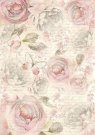 Stamperia A4 Rice Paper - Shabby roses