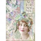 Stamperia A4 Rice Paper Sheet - Hortensia Lady