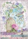 Stamperia A4 Rice Paper Sheet - Hortensia Cage