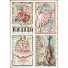 Stamperia A4 Rice Paper Sheet - Passion Cards