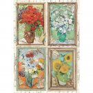 Stamperia A4 Rice Paper Sheet - Atelier Van Gogh