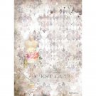 Stamperia A4 Rice Paper Sheet - Romantic Threads Pink Mannequin