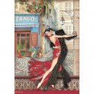 Stamperia A4 Rice Paper Sheet - Desire Tango