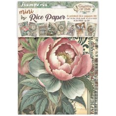Stamperia A6 Mini Rice Paper Pack - Gardens of Time