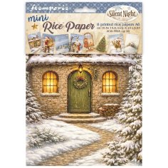 Stamperia A6 Mini Rice Paper Selection - Silent Night (8 sheets)