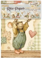 Stamperia Assorted A6 Rice Paper - Cozy Family (8 sheets)