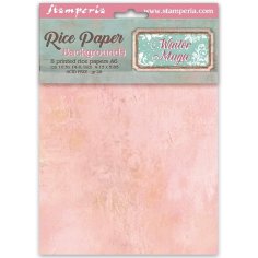 Stamperia A6 Rice Paper Backgrounds Selection - Winter Magic (8 sheets)