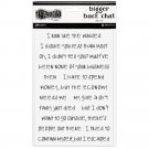 Dyan Reaveleys Dylusions Bigger Back Chat Stickers - White Set #3