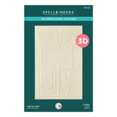 Spellbinders 3D Embossing Folder - Serenity Garden Ode to a Poet