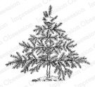 Impression Obsession Rubber Stamp - Star-topped Tree