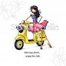 Stamping Bella Cling Stamps - Vienna & Her Vespa