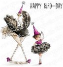 Stamping Bella Cling Stamps - Tiny Townie Olivia with an Ostrich