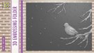 Nellies Choice 3D Embossing Folder - Bird on Branch