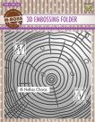 Nellies Choice 3D Embossing Folder - Grow rings