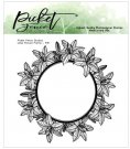 Picket Fence Studios 4"x4" Clear Stamp Set - Lilies Picture Frame