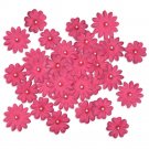 Multicraft Handmade Paper Flowers - Fuschia with Pearl (32 pack)