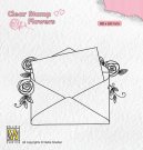 Nellies Choice Clear Stamps - Flowers Love Letter