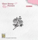 Nellies Choice Clear Stamps - Flowers Rose Twig