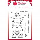 Woodware 4"x6" Clear Stamps - Snow Gnome