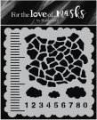 Hunkydory For The Love Of Masks 5.5"x5.5" Stencil - Another Year Taller